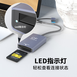 CFexpress Tipo B SD de Alta Velocidade 10Gbps USB3.2Gen2 Memory <span class=keywords><strong>Card</strong></span> <span class=keywords><strong>Reader</strong></span> Instalação Externa para Câmera <span class=keywords><strong>DSLR</strong></span> - Product Image 4