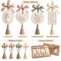Diffuseur en céramique parfumé de luxe, sachet suspendu en pierre, coffret cadeau, logo personnalisé, écologique, désodorisant de placard, pendentif