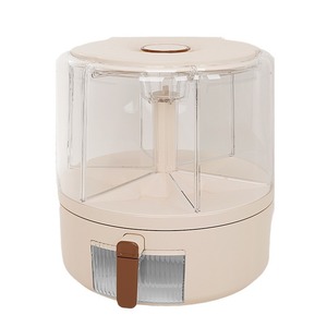 Rice Storage <b>Bucket</b> Cylinder Airtight Insect Proof Moisture Proof Freshness Preservation Cream White - Product Image 5
