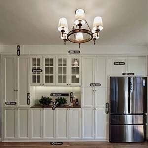 Armoire en bois massif française, placard, armoire murale pour salle à manger - Product Image 3