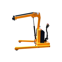 Mini-grue électrique pliante robuste de 2000 kg, petite grue hydraulique portable pour le levage de matériaux