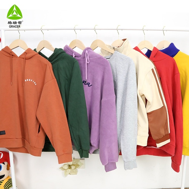 1st Choice Thrift Store Ball Men Women's Hoodies Sweatshirts Bales Used Clothes Branded Winter High Clean Polyester/Cotton