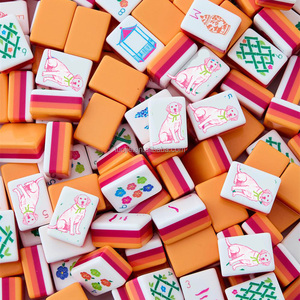 Juego de Mahjong Americano <span class=keywords><strong>Amara</strong></span> Pink Elephant de 4 Capas, 160 Piezas, Juego de Fichas Completo de Lujo Oh My Mahjong, Regalo Festivo - Product Image 3
