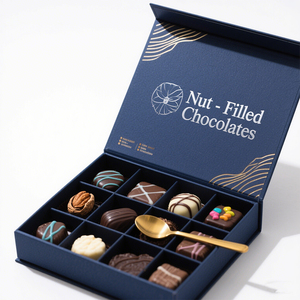 Bán Buôn Hot Bán Sô Cô La Thanh Giấy Ủ Bạc Hà Kẹo Cứng Nhắc Ngăn Quà Tặng Bao Bì Thực Phẩm Hộp - Product Image 1