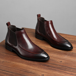 Nuevo Modelo de Zapatos de Cuero Casuales de Negocios para Hombre, Estilo Italiano, Suelas Suaves, Parte Superior de Piel de Oveja de Alta Calidad, con Aumento de Altura, para Otoño - Product Image 5