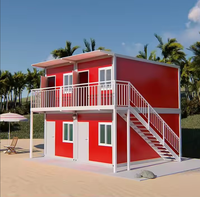 Maison conteneur moderne en acier à prix abordable, grande, à 3 étages, avec toilettes, salle de bain et cuisine