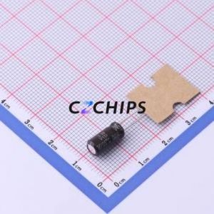 Condensador Electrolítico de Aluminio de Orificio Pasante NXB16V100M5*11 2.5TP, Orificio Pasante, D5xL11mm 100uF 20% 16V 250mA-100kHz - Product Image 2