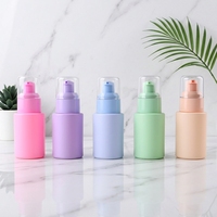 Flacon en verre pour lotion ou essence, légèrement translucide/opaque, couleurs macaron, plusieurs couleurs disponibles en stock, vide