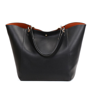 Sac fourre-tout rétro en cuir PU pour femme, style européen et américain, grande taille, fermeture à rabat, usage quotidien, tendance, toutes saisons, logo personnalisé - Product Image 1