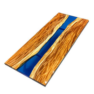 Tavolo quadrato <span class=keywords><strong>in</strong></span> legno di alta qualità <span class=keywords><strong>in</strong></span> <span class=keywords><strong>resina</strong></span> di legno scrivania <span class=keywords><strong>resina</strong></span> epossidica tavolo incolore <span class=keywords><strong>per</strong></span> soggiorno centro tavolo decorazione superiore - Product Image 1