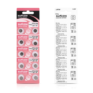 AG5 LR754แบตเตอรี่อัลคาไลน์ปุ่ม377A AG1 AG0เหรียญเซลล์เหรียญ CE ได้รับการรับรอง CE 0% HG Ag3 Ag4 Ag13 Ag10 <span class=keywords><strong>AG</strong></span> 13 Pila A76 357A <span class=keywords><strong>LR44</strong></span> AG4 AG5 - Product Image 6