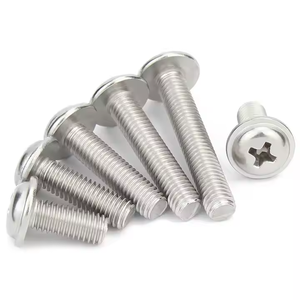 Tornillos de cabeza redonda con brida y ranura Phillips de acero inoxidable 304 DIN967 M2 M2.5 M3 M3.5 M4 M5 M6 para herramientas y ferretería - Product Image 6