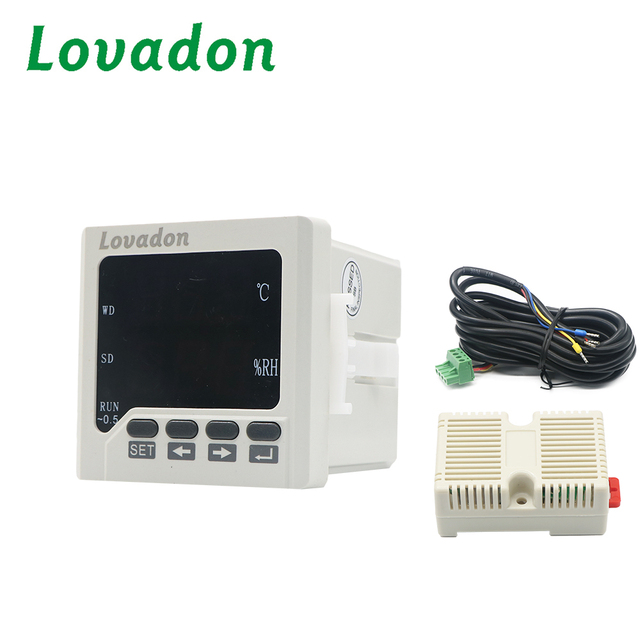 High Quality Digital Humidity Temperature Meter -40-100 C 0-100 Rh LCD Display Controller with High Temp Humidity Measurements