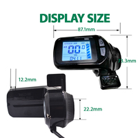 S886 Thumb Shifter E Bike Computer Pantalla LCD UART2 Velocímetro digital Odómetro para bicicleta eléctrica Accesorios de ciclismo