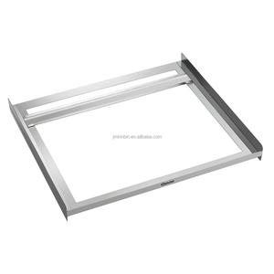Support de four commercial en acier inoxydable avec double rangée de fentes de guidage pour plaques de cuisson, idéal pour restaurants et boulangeries - Product Image 5