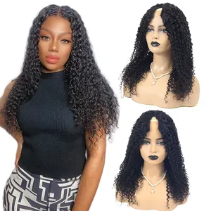 wholesale v part original brazilian wigs human hair high quality,100% cuticle aligned kinky curls raw wig for women