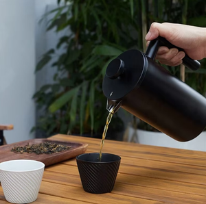 Carafe <span class=keywords><strong>à</strong></span> café isolée <span class=keywords><strong>à</strong></span> double paroi en acier inoxydable noir <span class=keywords><strong>avec</strong></span> logo personnalisé, <span class=keywords><strong>cafetière</strong></span> noire - Product Image 5