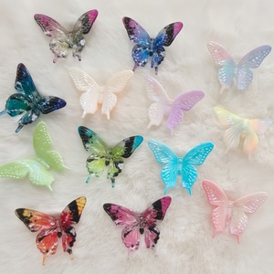 32*39mm <b>Color</b> Printed Butterfly Vertical Hole Loose Beads DIY Butterfly Loose Beads Stringing <b>Pen</b> Car <b>Pen</b> Accessories Wholesale - Product Image 3