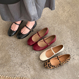 Zapatos Planos de <span class=keywords><strong>Bailarina</strong></span> para Mujer, Transpirables, a la Moda, Cómodos, de Cuero Genuino, al por Mayor, Personalizados - Product Image 3