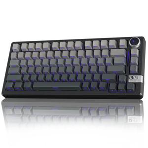 Teclado Mecánico Inalámbrico para <span class=keywords><strong>Juegos</strong></span> SOLAKAKA Ki75 Tri-Modo RGB con Legendación Lateral, Tipo: Interruptor Seiya, Alta Calidad, Dropshipping - Product Image 1