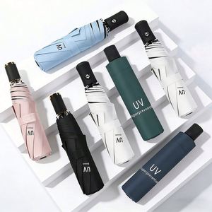 21-Inch 8-Bone <b>Umbrella</b> with 3-Fold Coating Factory Direct Wholesale for Business Gifts Manual Control - Product Image 1