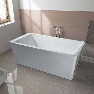 Bañera de respaldo acrílico Rectangular independiente japonesa diseño moderno masaje de aire portátil remojo profundo Villa interior Hoteles Posadas - Product Image 5