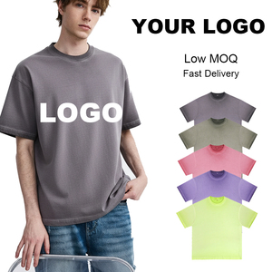 <span class=keywords><strong>Camiseta</strong></span> de hombre con efecto degradado, estilo vintage, de algodón lavado, <span class=keywords><strong>camiseta</strong></span> básica retro americana de manga corta oversize, personalizable con estampado. - Product Image 2