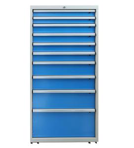 Heavy Duty Metal Storage Cabinet with Keyed Locking System and Wheels for <b>Tool</b> Organization in Workshop and Garage - Product Image 3
