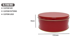 Cina fabbrica all'ingrosso per alimenti per uso alimentare lattine di metallo rotonde stampate su misura scatola di <span class=keywords><strong>latta</strong></span> scatolette con coperchi biscotti personalizzati - Product Image 3