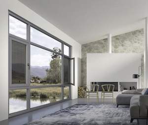 Fenêtre intérieure moderne en alliage d'aluminium avec verre revêtu facile à nettoyer pour usage domestique et commercial extérieur - Product Image 1