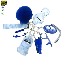 Vente en gros d'outils d'autodéfense Ensemble de porte-clés de sécurité pour femmes | Accessoires de sécurité en vrac pour la revente