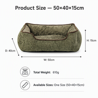 Offre Spéciale Hiver : Lit Canapé Écologique Moderne pour Chien et Chat, Tapis de Canapé Amovible et Lavable, Nid pour Animaux de Compagnie