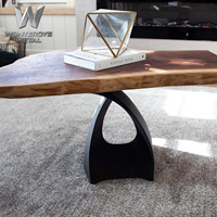 Pieds de table basse en fer DIY pour plateau rond en bois ou verre – Idée de design pour meubles de salon