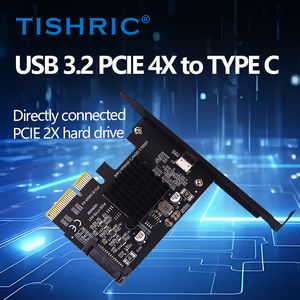 TISHRIC PCI-E <span class=keywords><strong>SATA</strong></span> 4/8/16X to Type-C 어댑터 카드 USB3.2 Gen2 20gbps 최고 속도 컨트롤러 카드 AMS3242 PC 윈도우/리눅스 용 칩 - Product Image 3