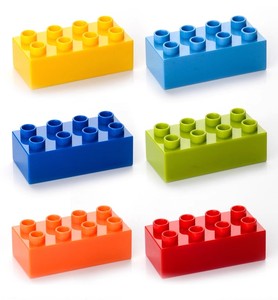 Jouet de construction classique 2x4 Moc DIY, blocs éducatifs Duplo en plastique ABS, blocs de construction de grande taille, modèle de briques de construction - Product Image 1