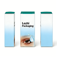 Boîte d'emballage personnalisée avec logo pour gouttes oculaires 10 ml pour des yeux sains et clairs, produit de soin des yeux, boîte en carton pour gouttes oculaires