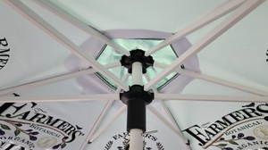 Parasol manuel moderne étanche anti-UV de 2,1 m avec mât en aluminium pour usage hôtelier DC-UP-221 - Product Image 4