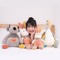 Lapin ours lapin jouets en peluche éléphant peluche poupée dessin animé Anime peluches jouet poupées en peluche oreiller porte-clés pour enfants cadeau