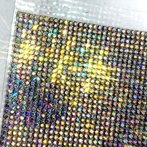 Lámina de Cristal de Estrás Plateado Termoadhesivo de 24x40 cm y Lámina de Cristal de Estrás <span class=keywords><strong>AB</strong></span> - Product Image 3