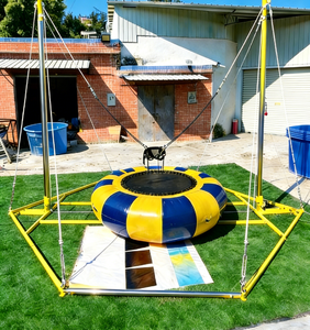 EASYFUN <span class=keywords><strong>Prix</strong></span> abordable Manège Euro Bungee Trampoline 4-en-1 pour parcs d'attractions et foires à vendre - Product Image 3