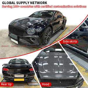 ชุดแต่งตัวถังรถยนต์คาร์บอนไฟเบอร์แห้ง รุ่น MSY ปี 2019-2023 สำหรับ Bentley Continental GT ประกอบด้วยลิ้นหน้า สเกิร์ตข้าง กระจังหน้า และสปอยเลอร์หลังทรงสูง - Product Image 4