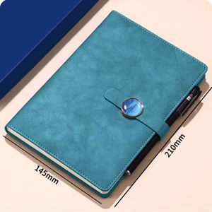 Carnet scolaire en cuir personnalisable en gros, 100 feuilles, formats A4/A5/A6, couverture rigide, impression UV pour étudiants - Product Image 1