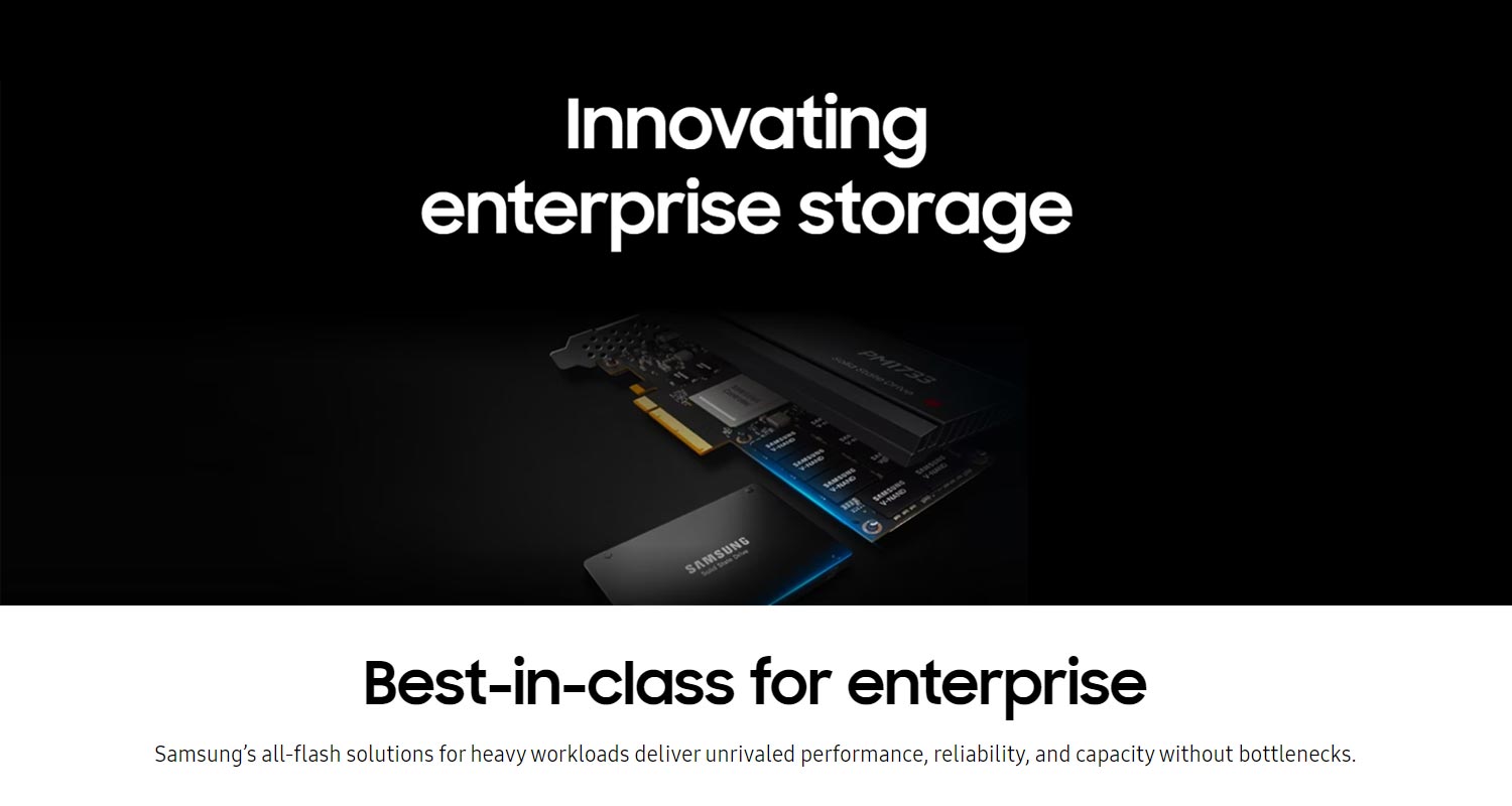 Samsung Enterprise Level Ssds - High Performance & Reliability