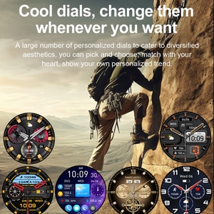 Montre connectée <span class=keywords><strong>LEMFO</strong></span> K66 avec écran de 1,85 pouces, design moderne, prise en charge de la fréquence cardiaque - Product Image 5