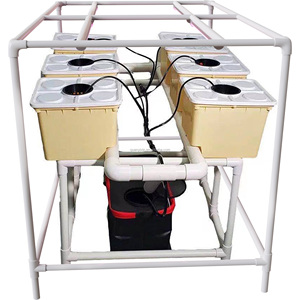 Système hydroponique à seaux hollandais 6 sites avec éclairage LED <span class=keywords><strong>pour</strong></span> <span class=keywords><strong>plantes</strong></span>, seaux Bato, irrigation goutte à goutte, culture hors-sol, kit serre - Product Image 6