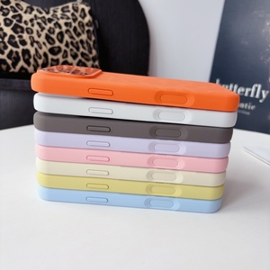 เคสโทรศัพท์ซิลิโคนเหลวแบบแม่เหล็กสำหรับ iPhone 17 15 16 Pro Max พร้อมฟิล์มเลนส์ HD ปุ่มสัมผัส ป้องกันการกระแทก - Product Image 3