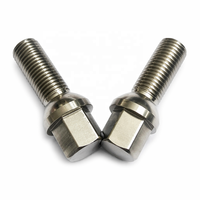 Boulon de roue personnalisé OEM en titane Gr5 Ti-6Al-4V à 12 points, usiné CNC, haute résistance, finition brute, pour le sport automobile