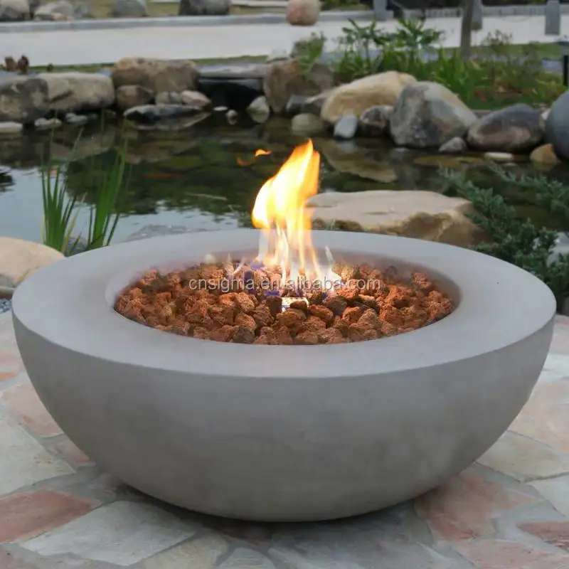 Amerikan açık bahçe villa gaz peyzaj ateş görüntüleme platformu dairesel ısıtma sobası pişirme soba ısıtma masa ateş çukuru