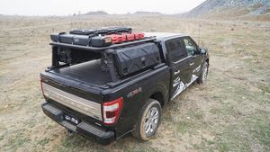 Système <span class=keywords><strong>de</strong></span> porte-bagages <span class=keywords><strong>de</strong></span> <span class=keywords><strong>toit</strong></span> rétractable en aluminium pour camionnette Tacoma 2021, robuste, pour le transport <span class=keywords><strong>de</strong></span> marchandises en tout-terrain, facile à utiliser - Product Image 4