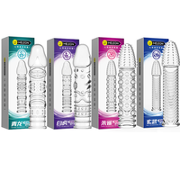 Vente Flash : Préservatif Réutilisable en TPE pour Hommes, Stimulation Clitoridienne Réaliste, Effet Retardant, Modèle Extra-long
